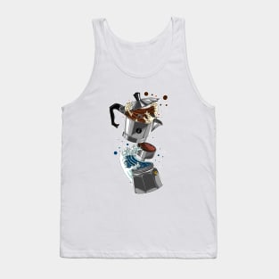 Coffe Moka Espresso Big Wave Funny - Coffe Lovers - Coffe Addicted Tank Top